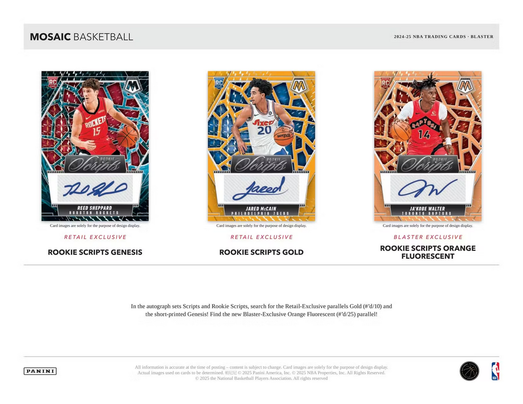 2024/25 Panini Mosaic Basketball NBA Blaster Box