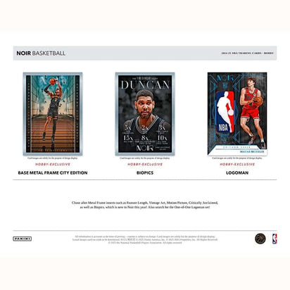 2024/25 Panini Noir Basketball NBA Hobby Box