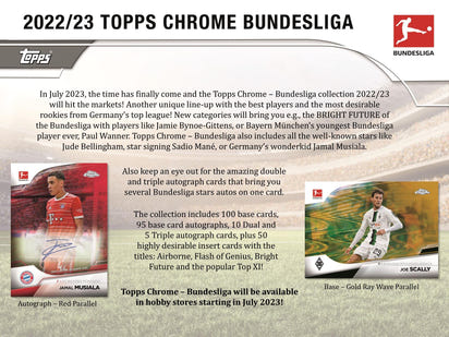 2022/23 Topps Chrome Bundesliga Soccer (Fussball) Hobby Box