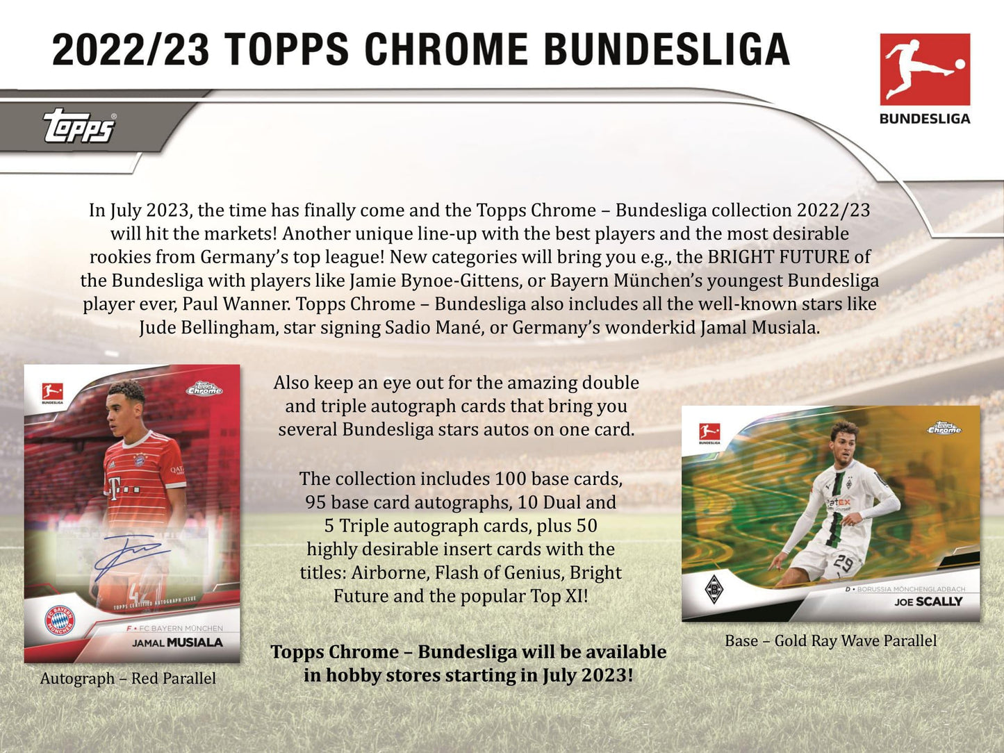 2022/23 Topps Chrome Bundesliga Soccer (Fussball) Hobby Box