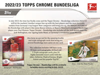 2022/23 Topps Chrome Bundesliga Soccer (Fussball) Hobby Box