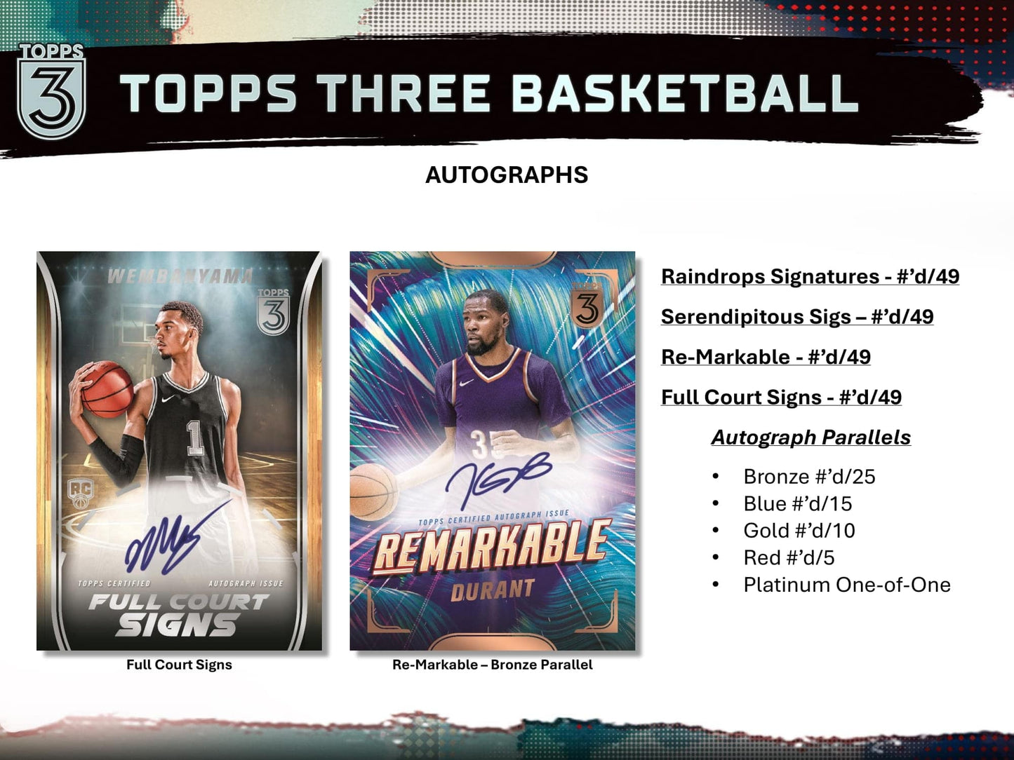 2023/24 Topps Three Basketball Hobby Box