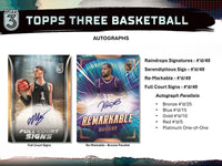 2023/24 Topps Three Basketball Hobby Box