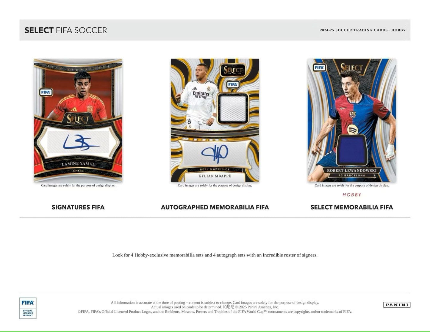 2024/25 Panini Select FIFA Soccer (Fußball) Hobby Box