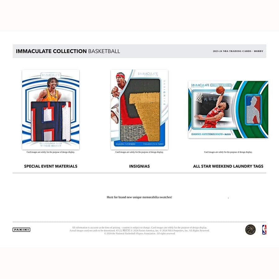 2023/24 Panini Immaculate Basketball NBA Hobby Box