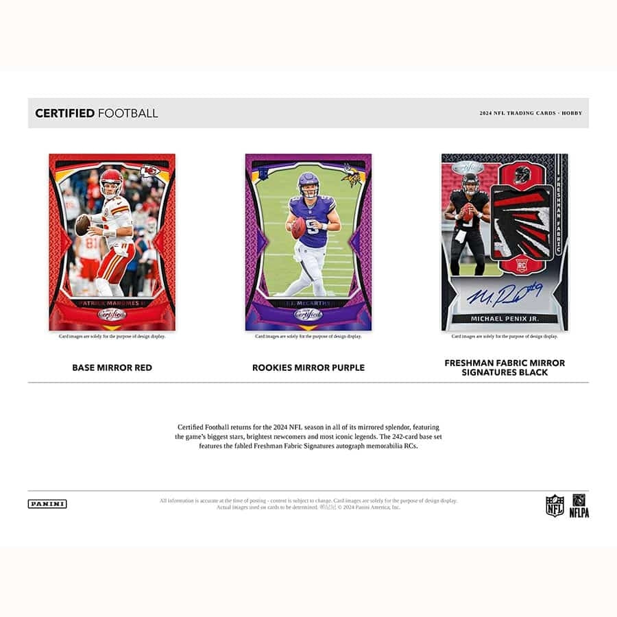 2024 Panini Certified Football NFL Hobby Box
