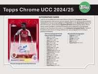 2024/25 Topps Chrome UEFA Club Competitions Soccer (Fußball) JUMBO Hobby Box