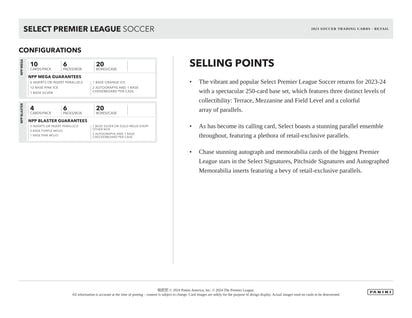 2023/24 Panini Select Premier League Soccer (Fußball) Mega Box