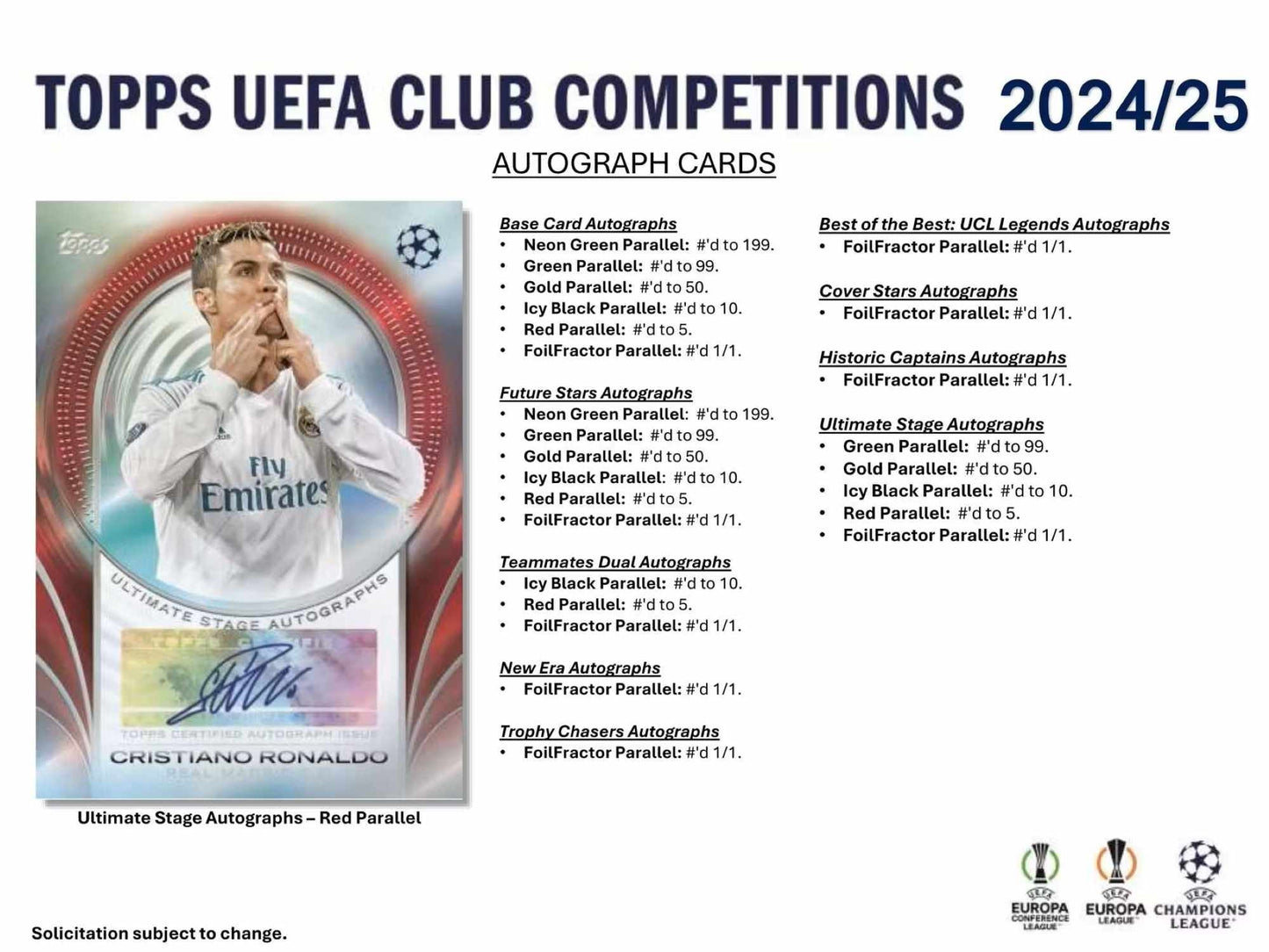 2024/25 Topps UEFA Club Competitions Soccer (Fußball) BLASTER Box
