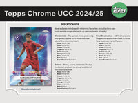 2024/25 Topps Chrome UEFA Club Competitions Soccer (Fußball) JUMBO Hobby Box