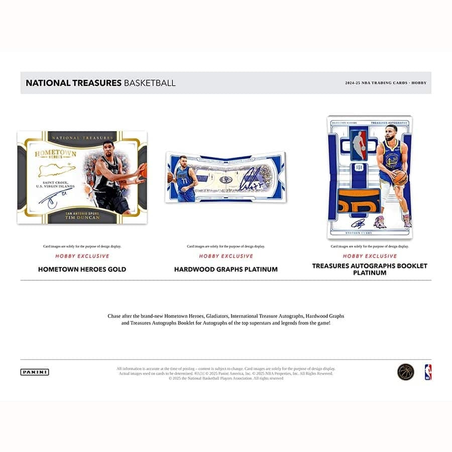 2024/25 Panini National Treasures Basketball NBA Hobby Box