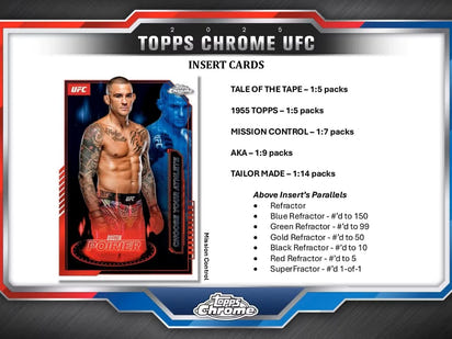 2025 Topps Chrome UFC Hobby Box