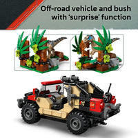 LEGO Jurassic World Raptor Off-Road Escape Dinosaur Toy - Building Playset with Dinosaur Action Figures, Jurassic World Toy for Boys & Girls, Ages 6+ - Gift for Christmas - 76972