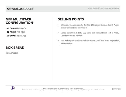 2022/23 Panini Chronicles (Fußball) Multi-Pack Box