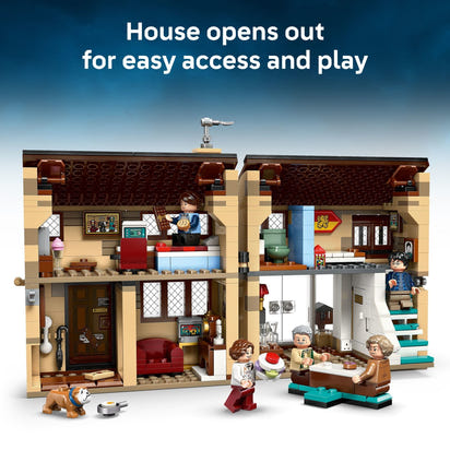 LEGO Harry Potter Privet Drive: Aunt Marge’s Visit Kids Toy - Buildable Book Nook and Room Decor for Boys and Girls, Ages 8+ - Gift for Christmas - Collectible Harry Potter Minifigure - 76451