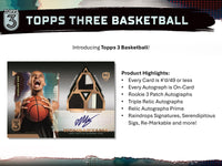 2023/24 Topps Three Basketball Hobby Box