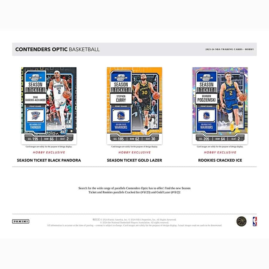 2023/24 Panini Contenders Optic Basketball NBA Hobby Box