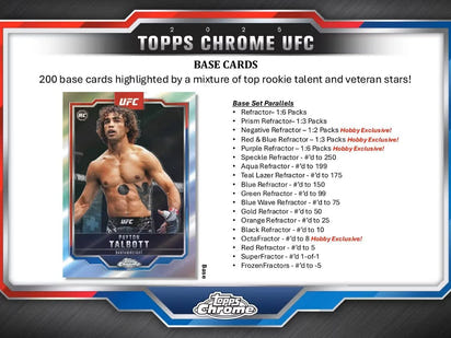 2025 Topps Chrome UFC Hobby Box