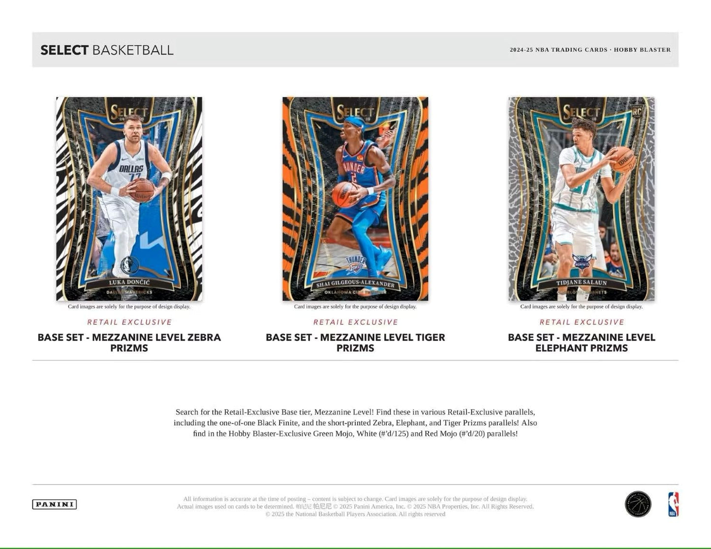 2024/25 Panini Select Basketball NBA MEGA Box