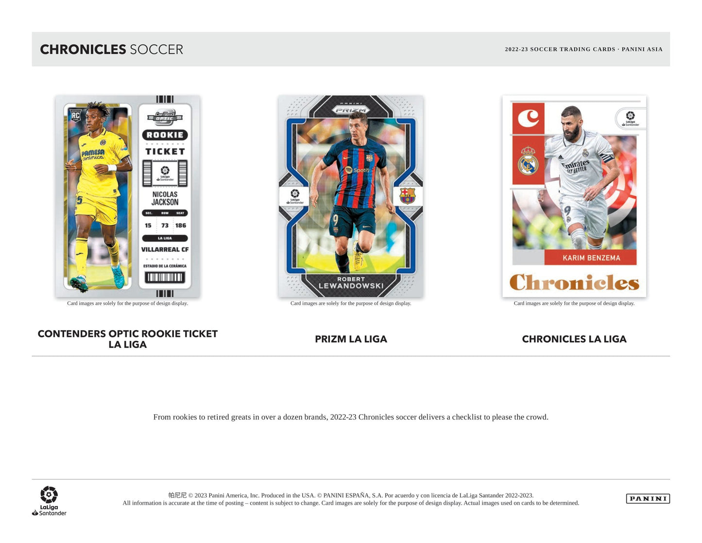 2022/23 Panini Chronicles Soccer (Fußball) Tmall Asia Box