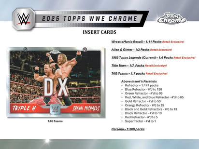 2025 Topps Chrome WWE Wrestling Blaster Box