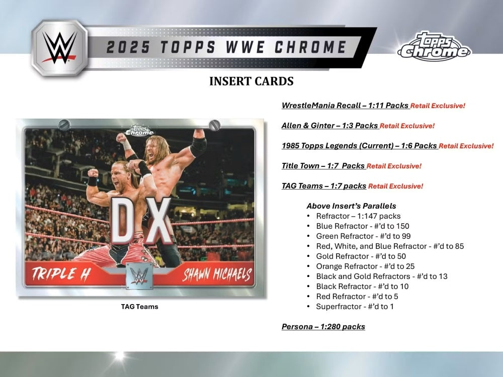 2025 Topps Chrome WWE Wrestling Blaster Box