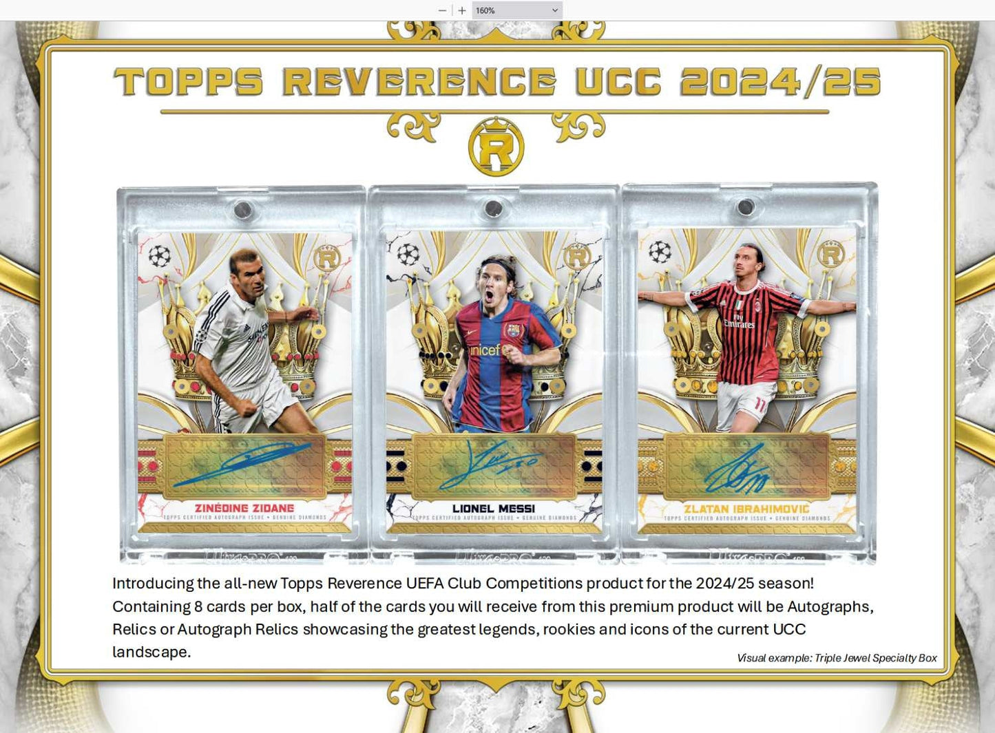 2024/25 Topps Reverence UEFA Club Competitions Soccer Hobby Box