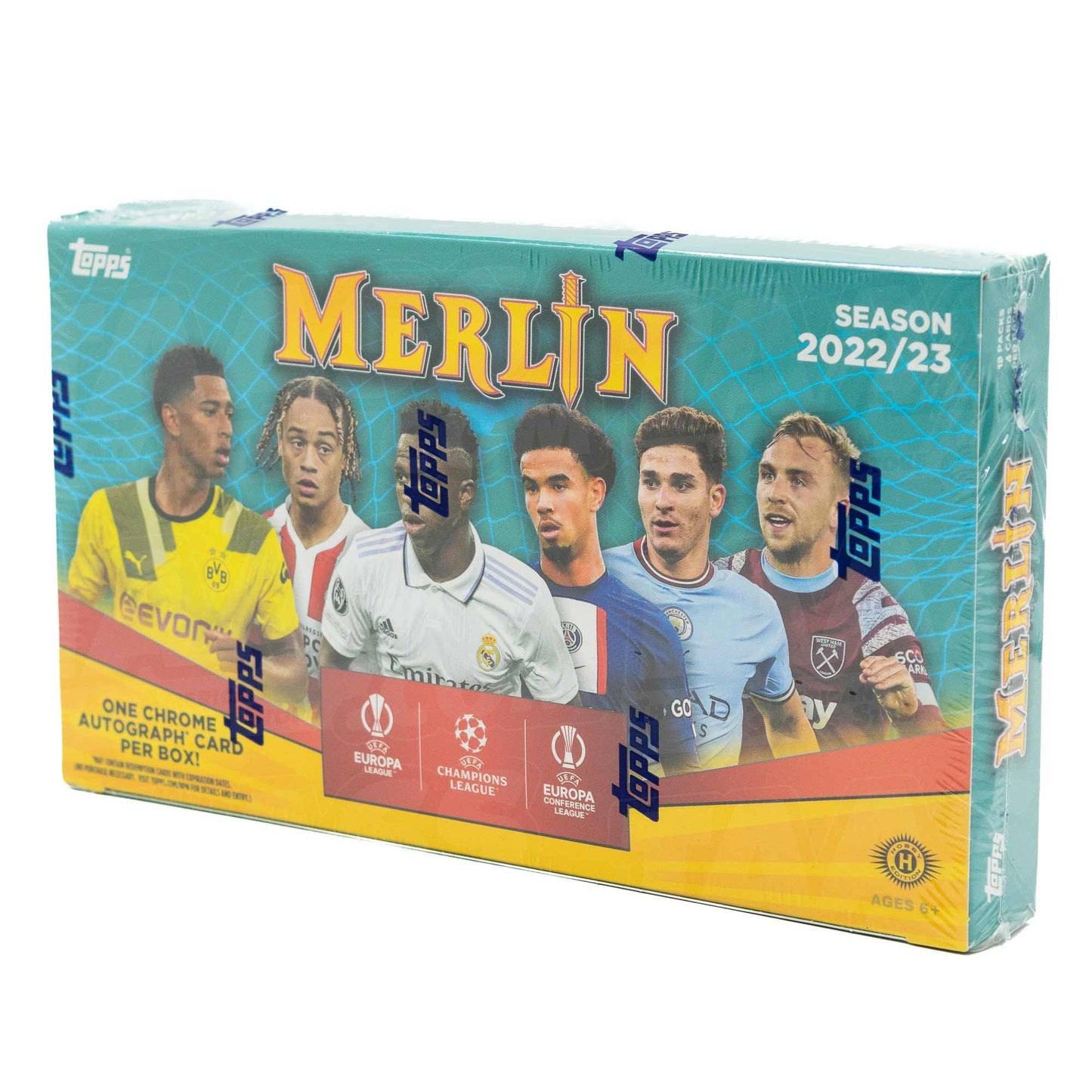 2022/23 Topps Merlin Chrome UEFA Club Competitions Soccer (Fussball) Hobby Box