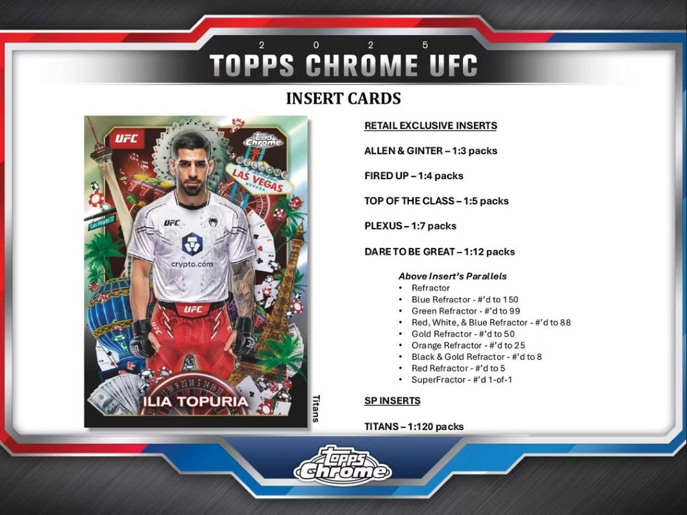 2025 Topps Chrome UFC Blaster Box