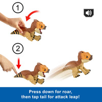 Jurassic World Rebirth Primal Protector Aquilops Dolores Interactive Dinosaur Toy, Attack & Sounds