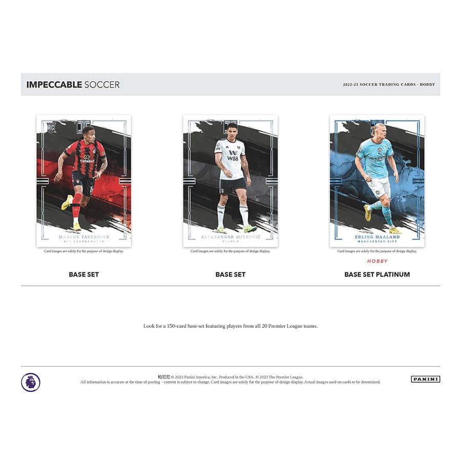 2022/23 Panini Impeccable Premier League Soccer (Fußball) EPL Hobby Box