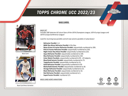 2022/23 Topps Chrome UEFA Club Competitions Soccer (Fussball) Lite Box