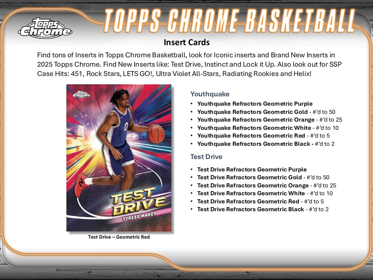 2024/25 Topps Chrome Basketball Breaker Delight Box