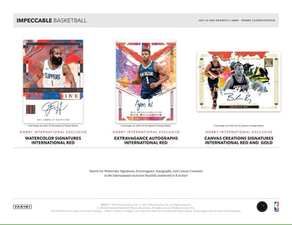 2023/24 Panini Impeccable Basketball NBA International Hobby Box