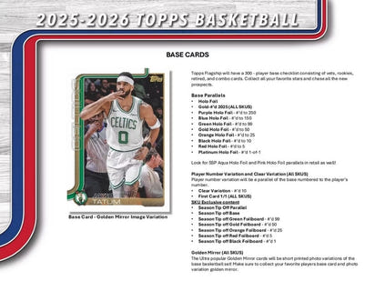 2025/26 Topps NBA Basketball Retail Pack