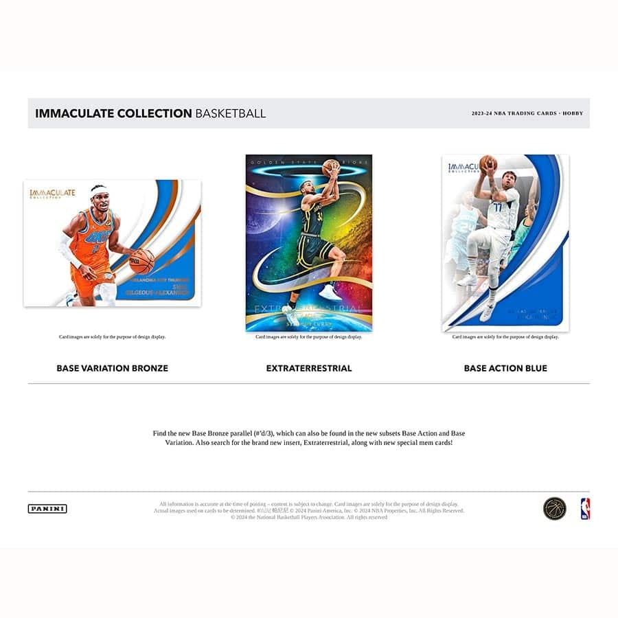 2023/24 Panini Immaculate Basketball NBA Hobby Box