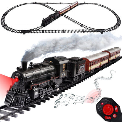 JUGAAD LIFE Train Set for Kids with Remote Control Electric RC Train Toys for Boys Girls Birthday Gifts for Kids 3 4 5 6 7 Years Old