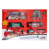 Disney Mickey Mouse Christmas Train Set, 12 Piece, Red Plastic, by Ruz