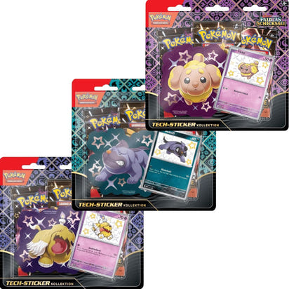 Pokemon <br> Paldeas Schicksale <br> Tech Sticker Kollektion <br> Display (12 Blister)