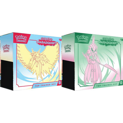 Pokemon <br> Paradoxrift <br> Top-Trainer-Box <br> Donnersichel / Eisenkrieger <br> 1 von 2 zufällige Auswahl