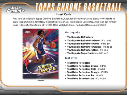 2024/25 Topps Chrome Basketball Hobby Box