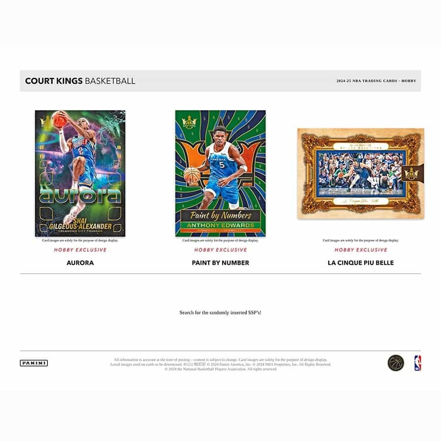 2024/25 Panini Court Kings Basketball NBA Hobby Box