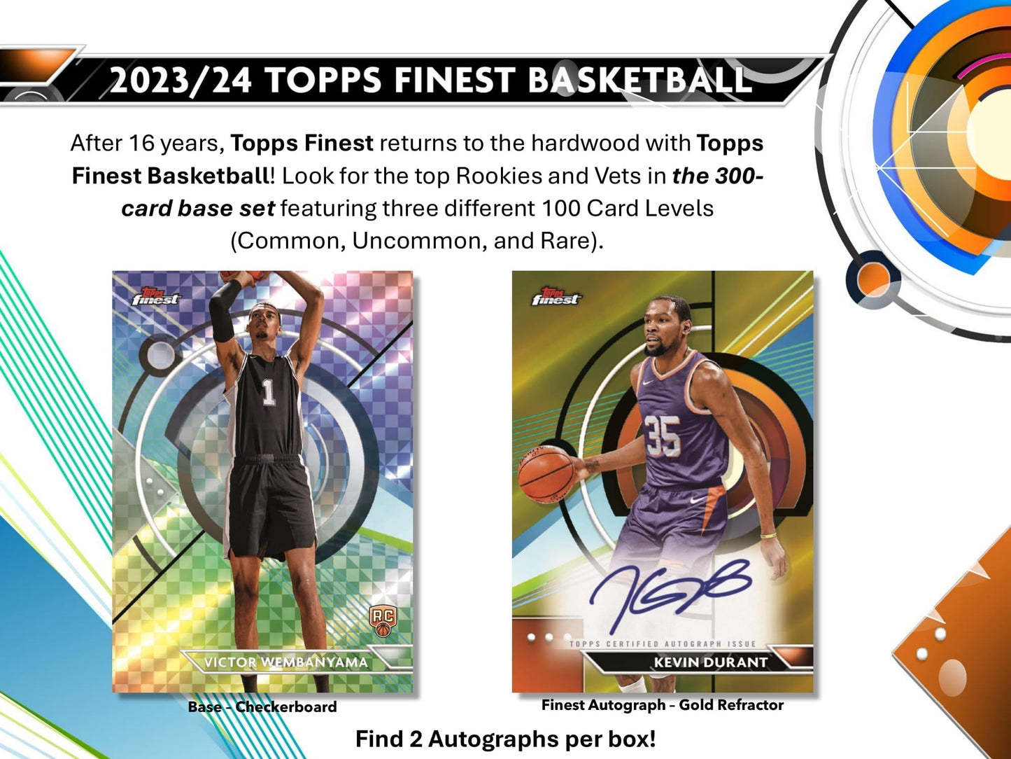2023/24 Topps Finest Basketball Hobby Box