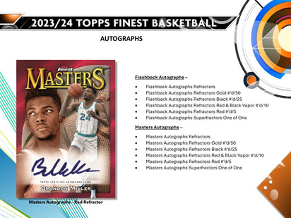 2023/24 Topps Finest Basketball Hobby Box