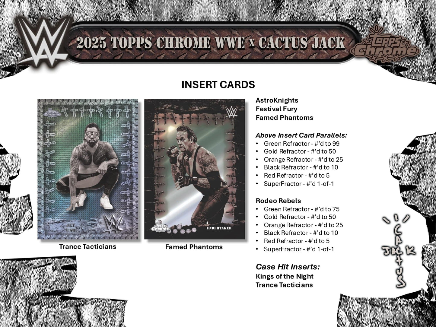 2025 Topps Chrome WWE x Cactus Jack Hobby Pack