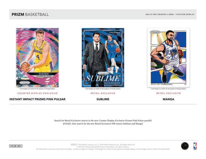 2024/25 Panini Prizm Basketball NBA Retail Pack