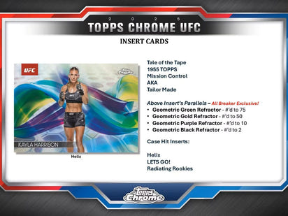 2025 Topps Chrome UFC Breaker Delight Box