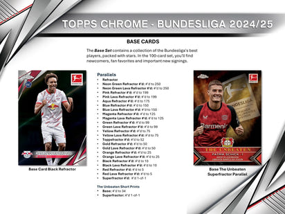 2024/25 Topps Chrome Bundesliga Soccer (Fussball) Hobby Box