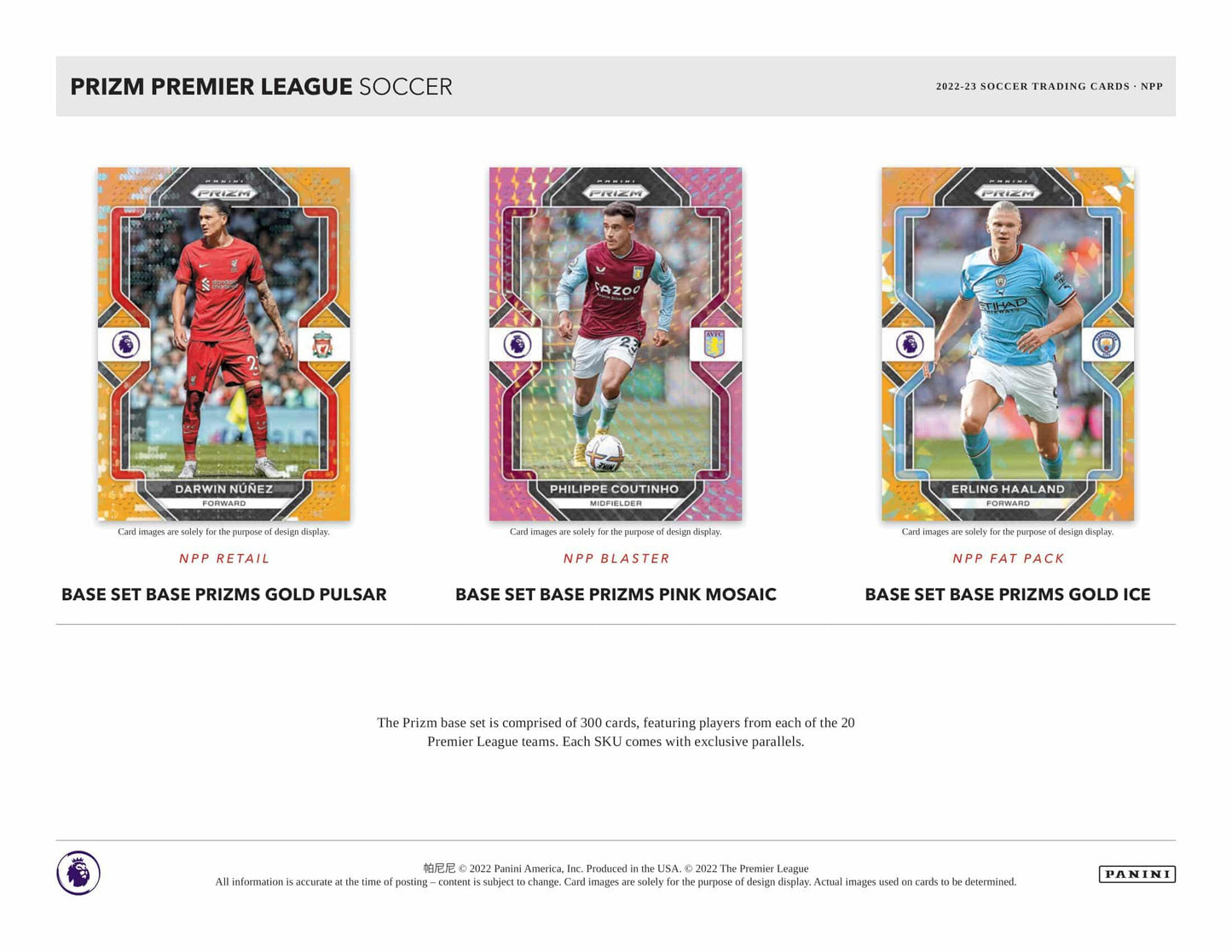 2022/23 Panini Prizm Premier League Soccer (Fußball) EPL Retail Box