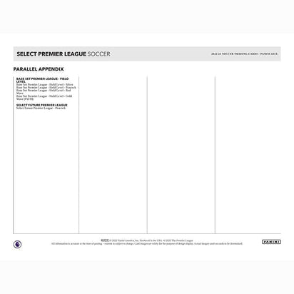 2022/23 Panini Select Premier League Soccer (Fußball) Asia Tmall Box